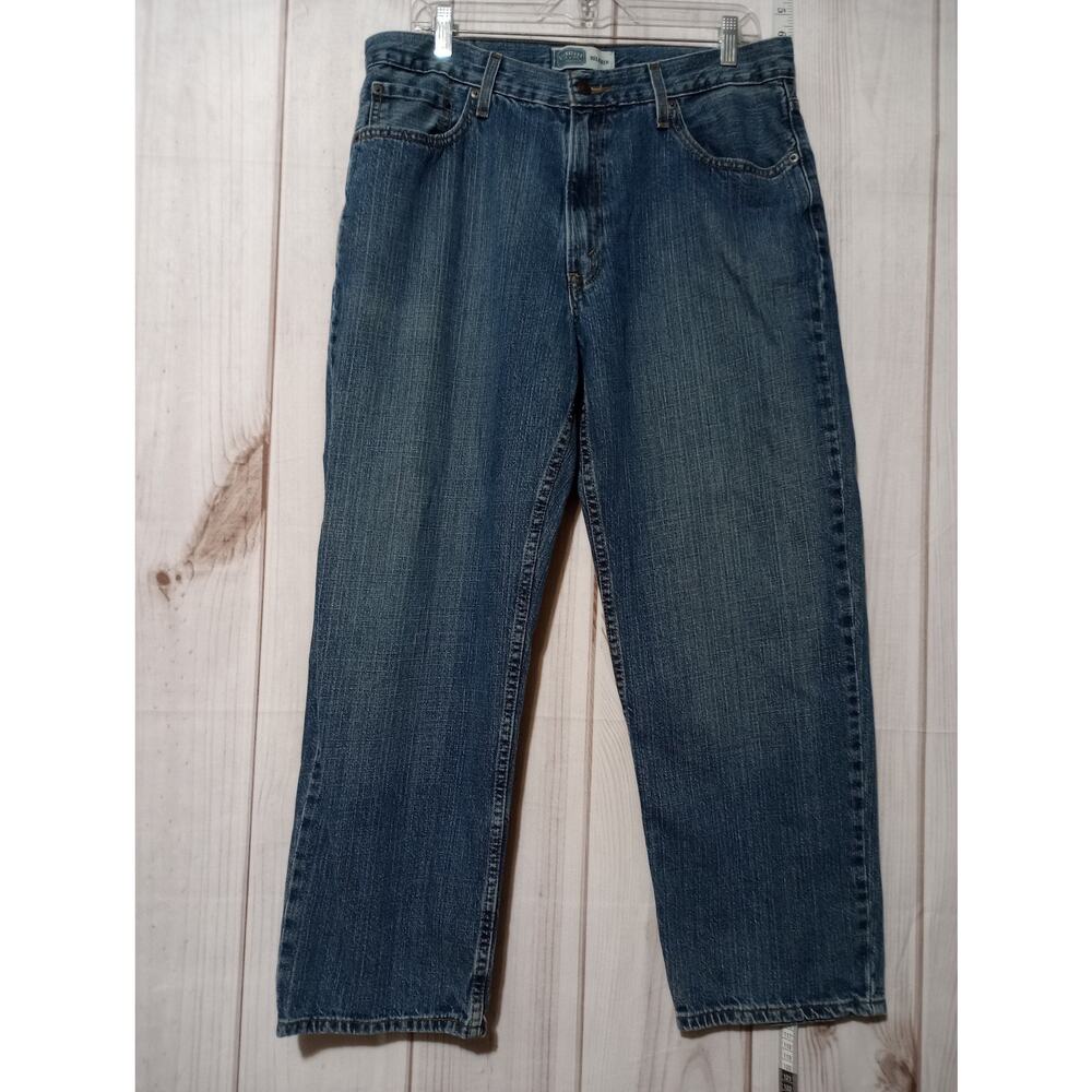 Levis Signature Jeans Mens 36x30 Blue Relaxed Fit Straight Leg Denim Pants